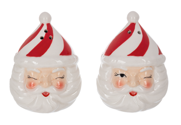 Santa Winking Salt & Pepper Shaker