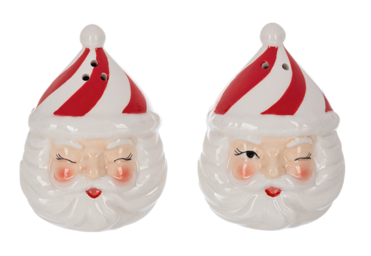 Santa Winking Salt & Pepper Shaker