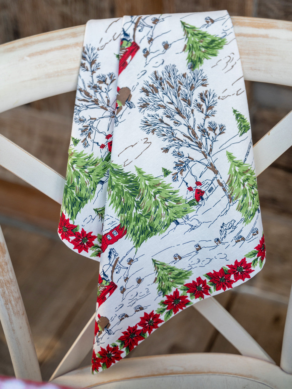 Yuletide Napkin Set of 4 - Ivory