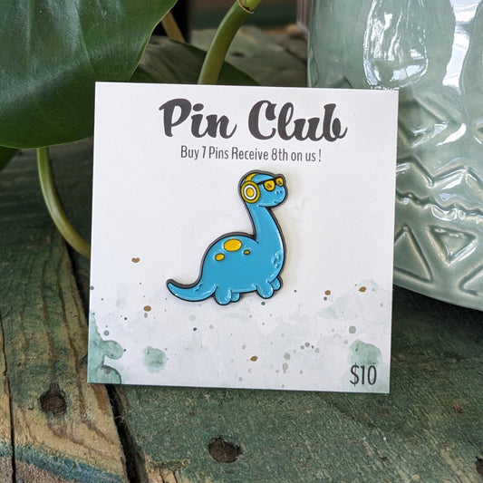 Blue Dino Pin