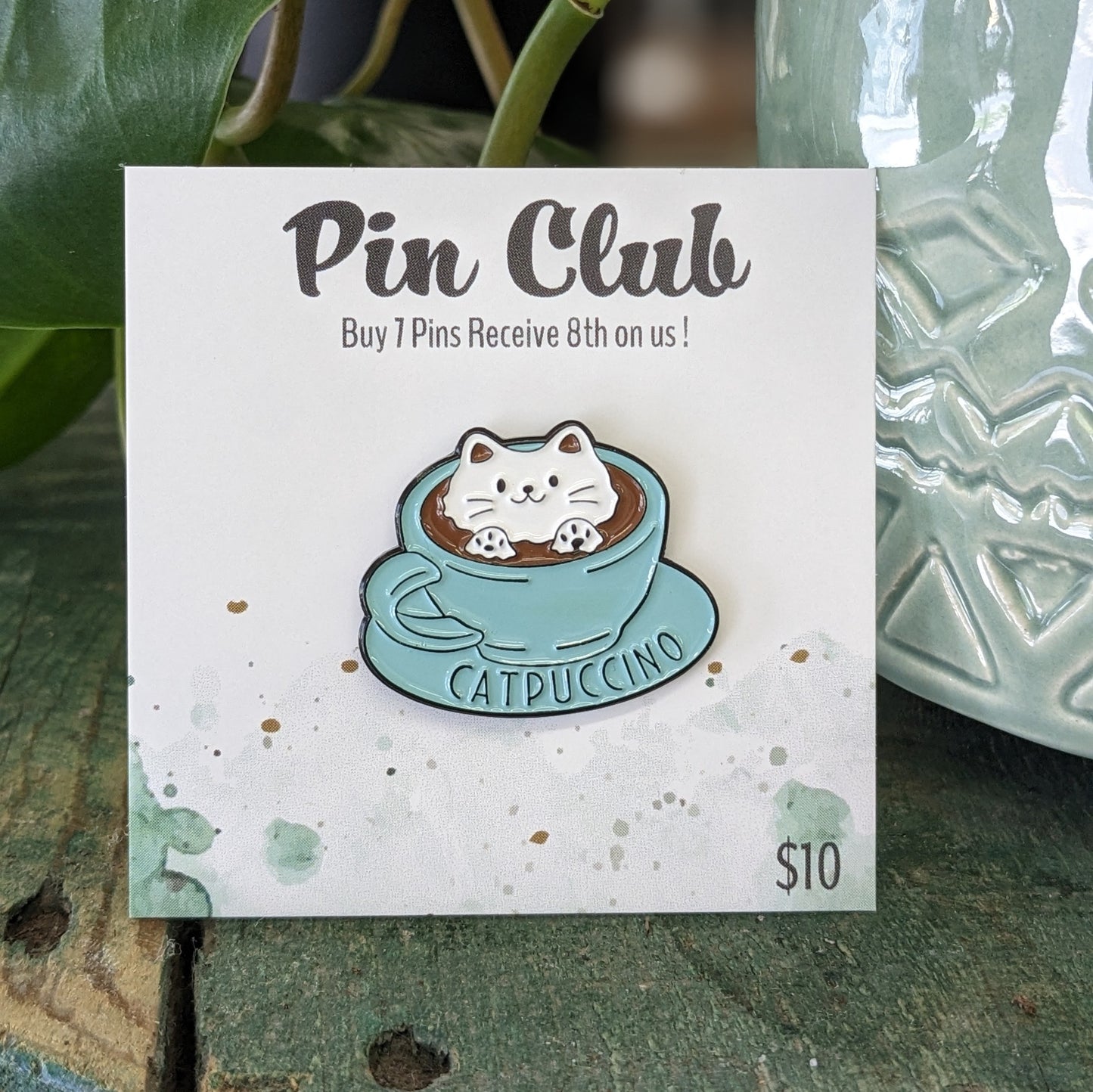 Catpuccino Pin