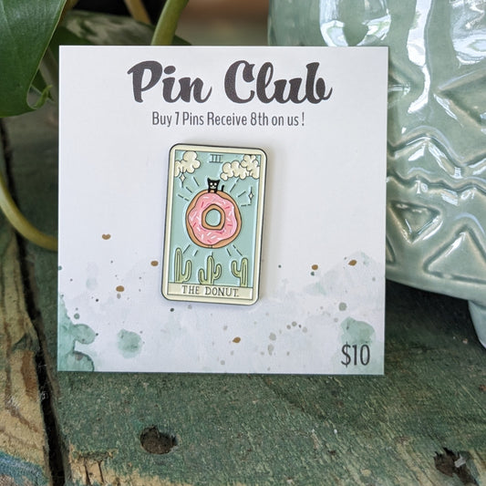 Donut Tarot Pin