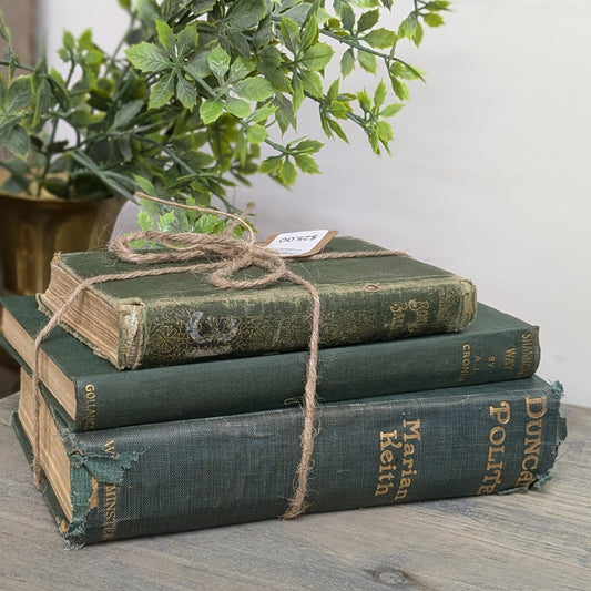 antique book stack