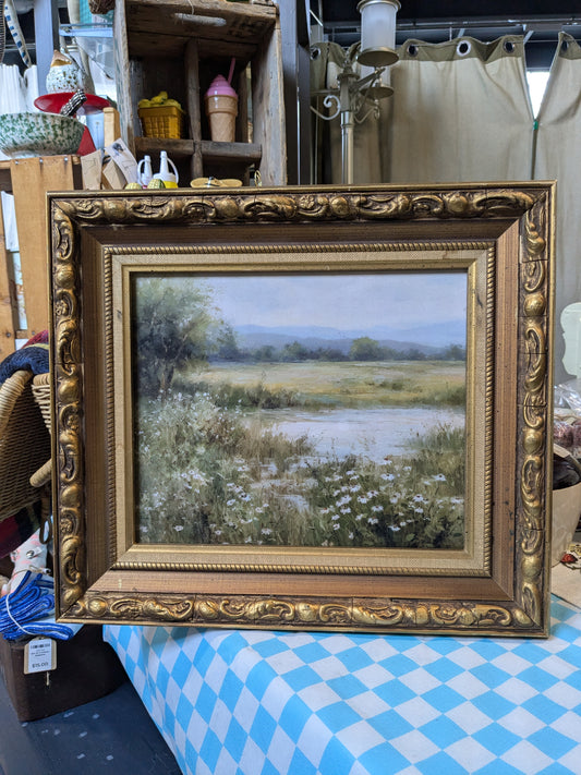 framed scenery print