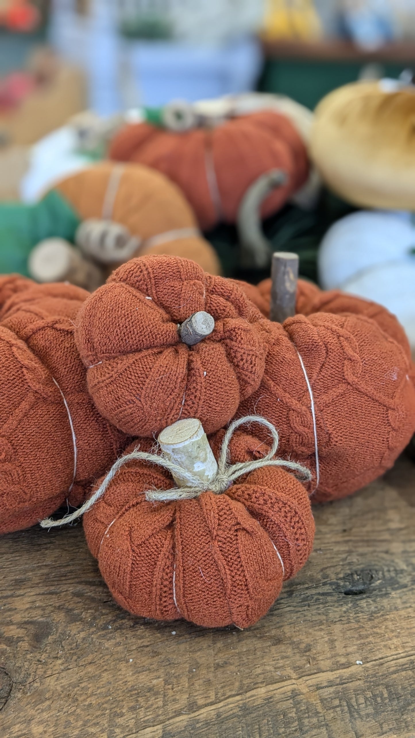 handmade Sweater Pumpkin - orange tones