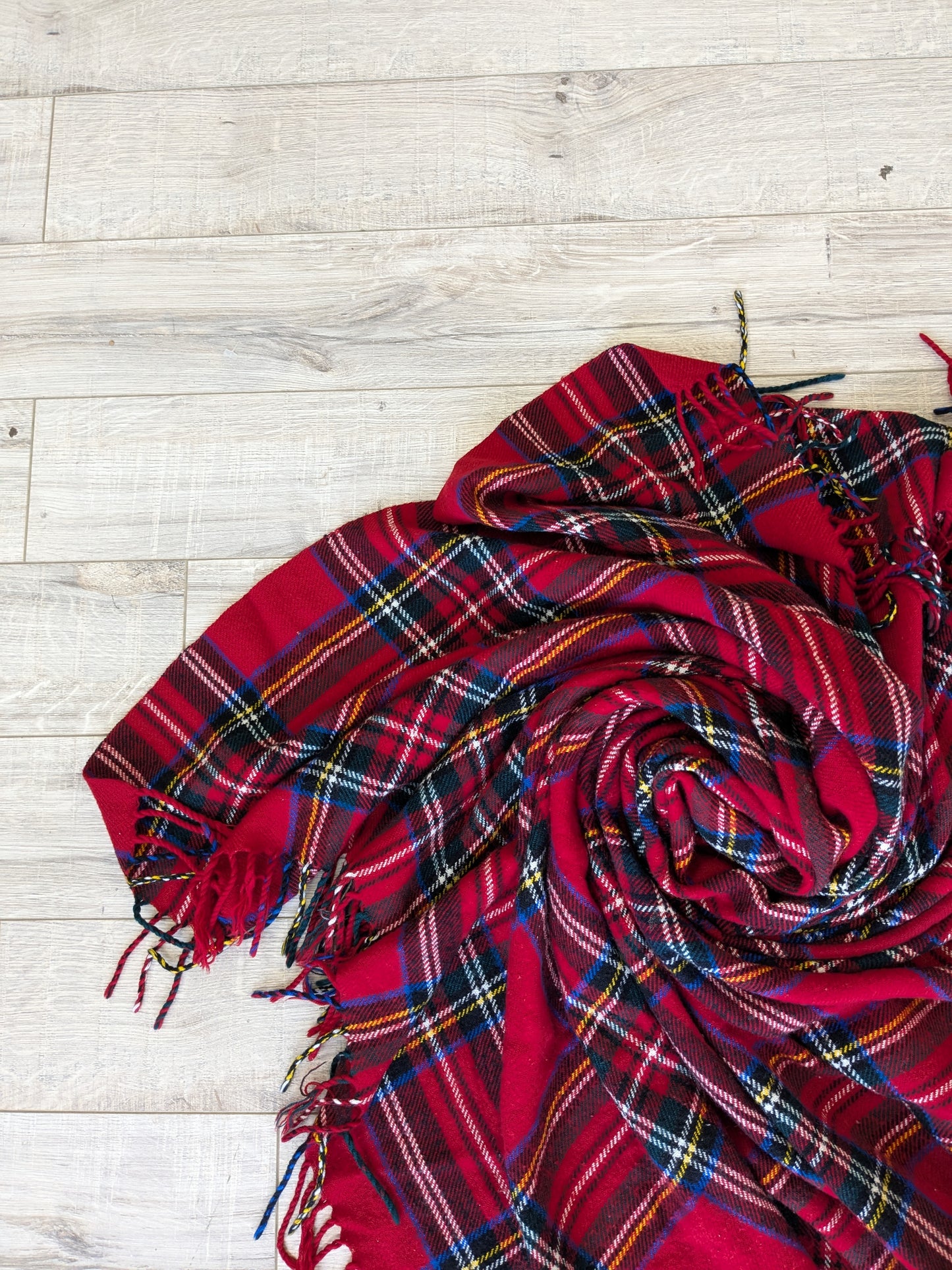 Red plaid blanket