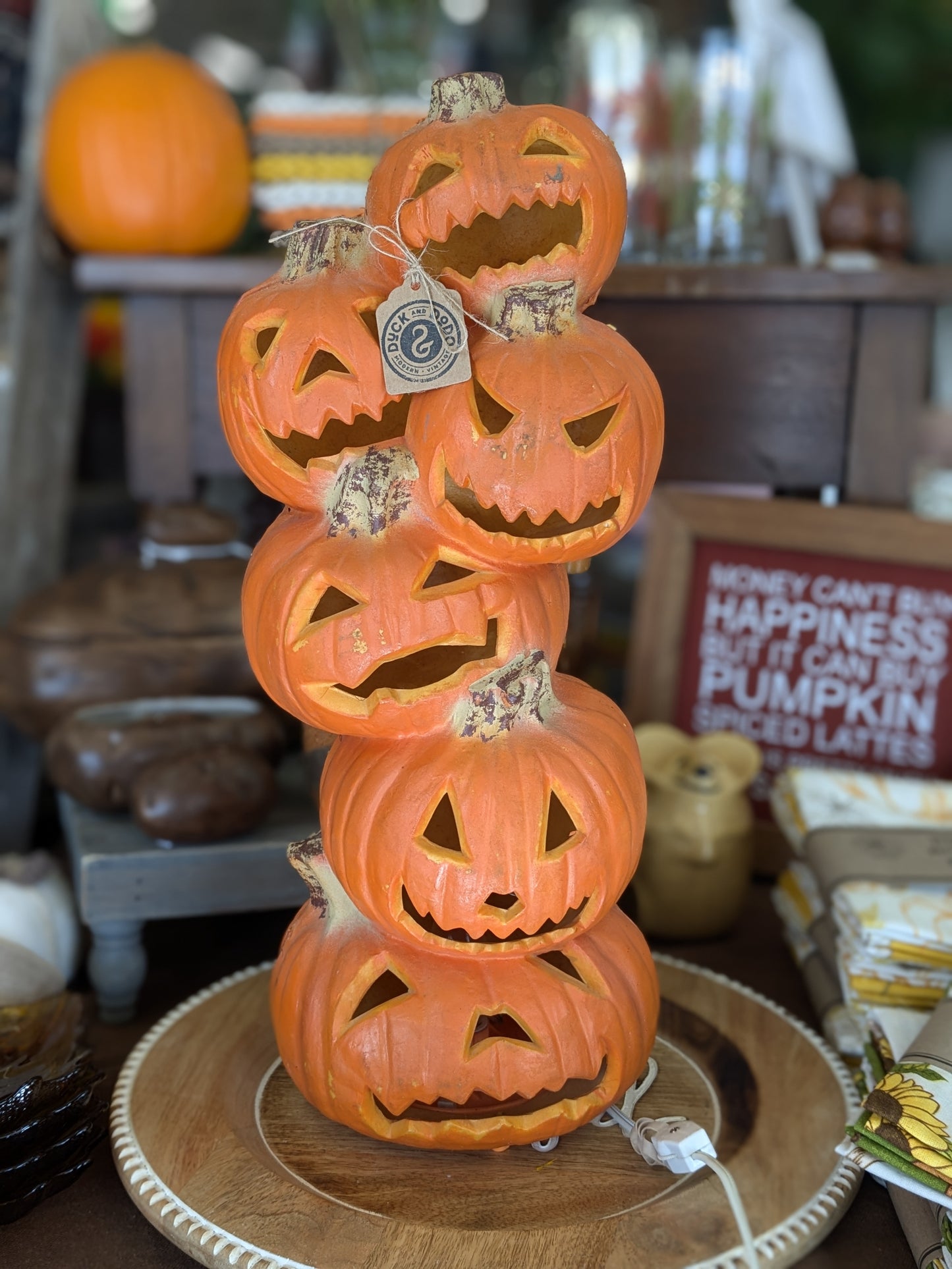 Jack o lantern Pumpkin Stack Light up Foam Mold