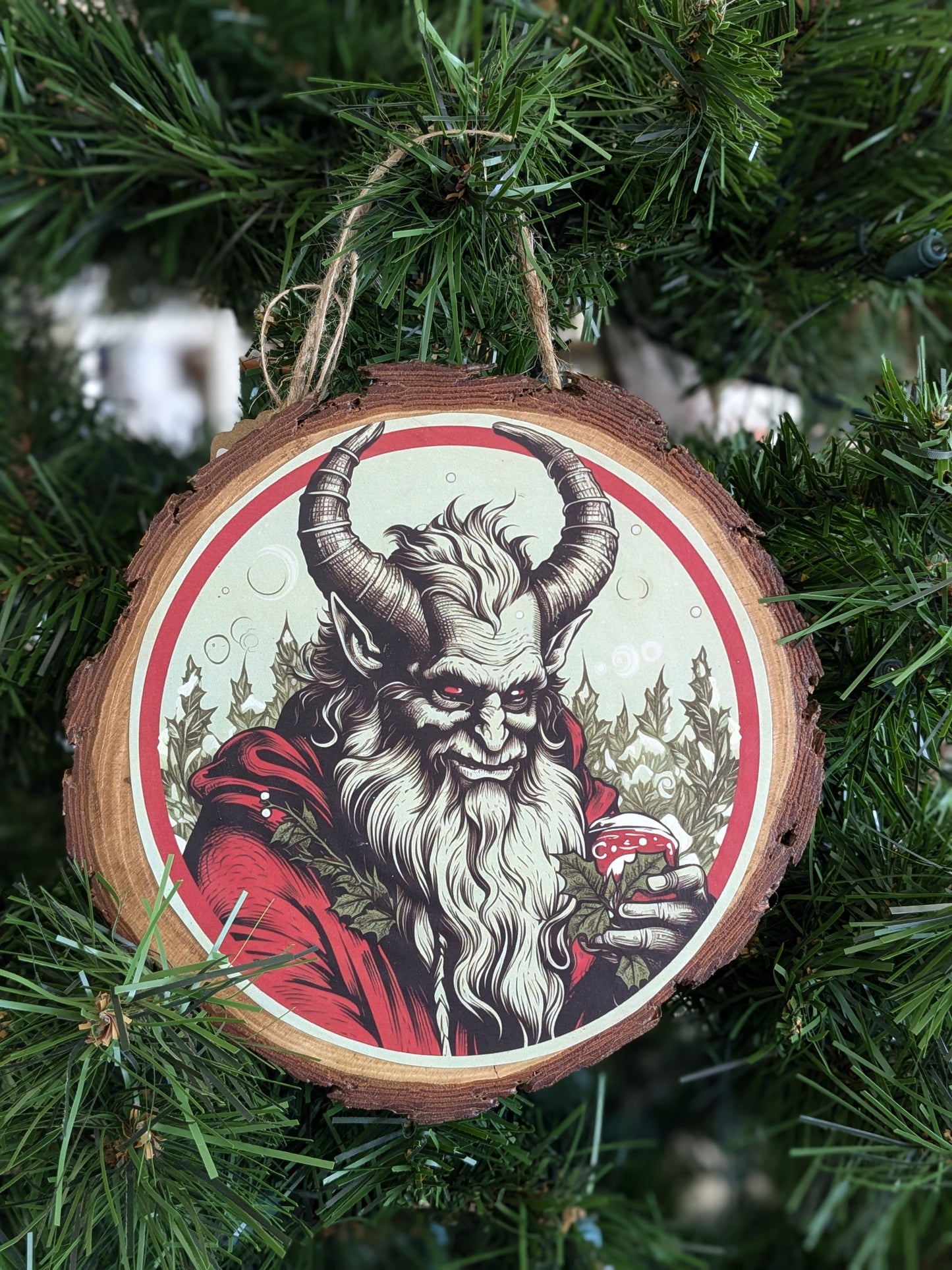 Rustic Krampus wall Decor