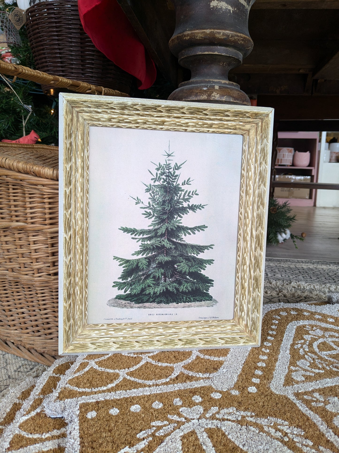 Winter tree framed print