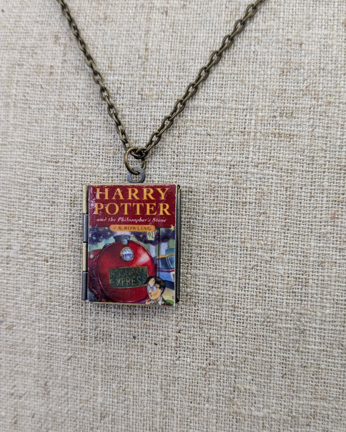 Harry Potter Book Locket Necklace