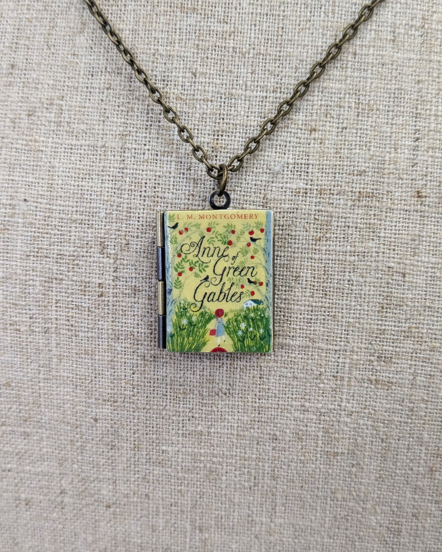 Anne of Green Gables Book Locket Necklace