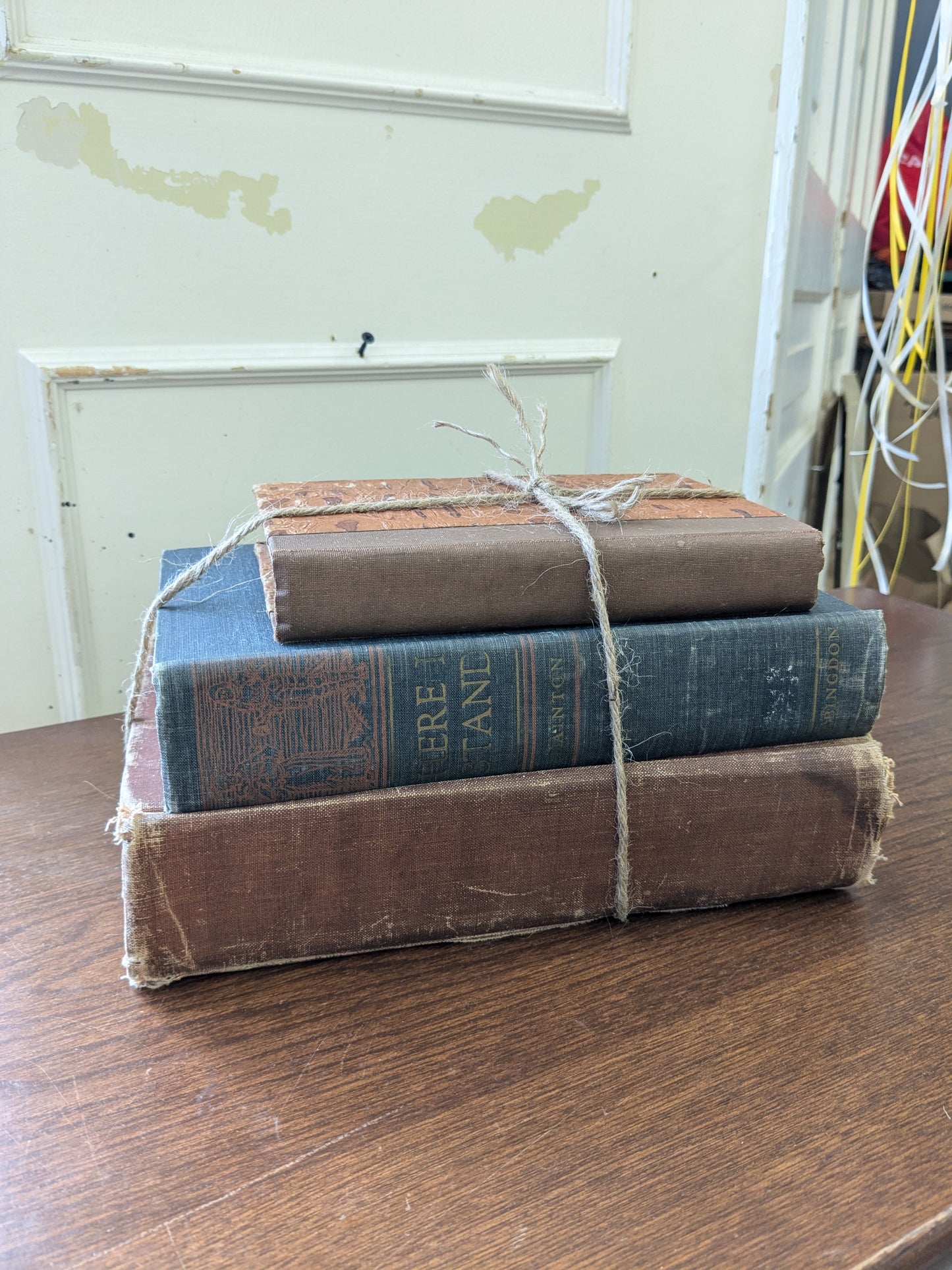 Large stack of books