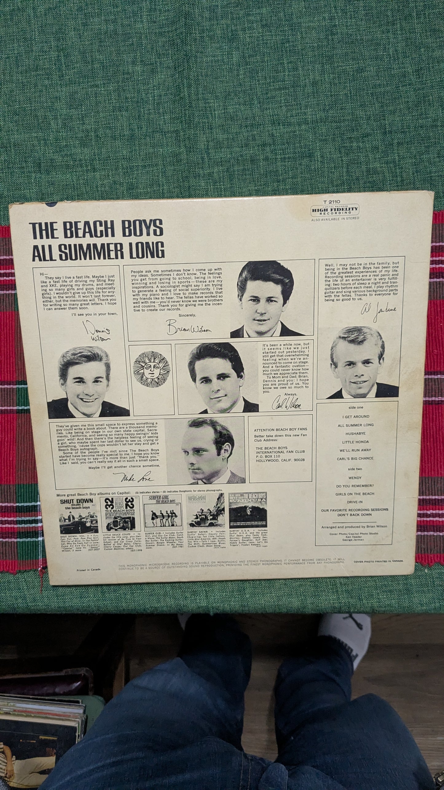 Beach Boys All Summer Long LP