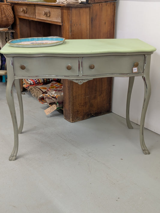 painted and distressed desk