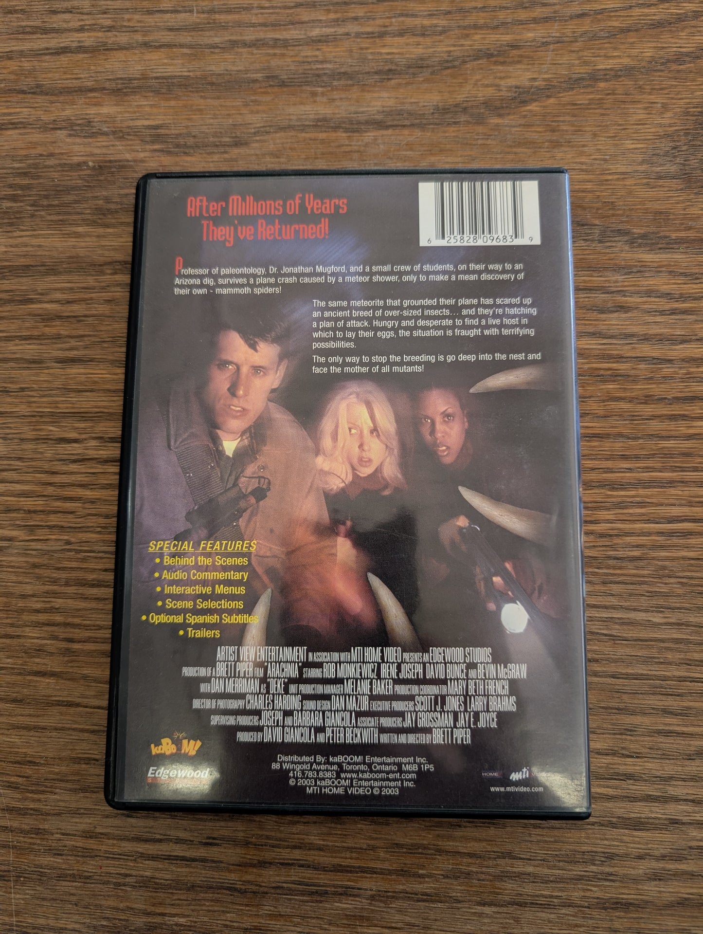 Arachnia DVD