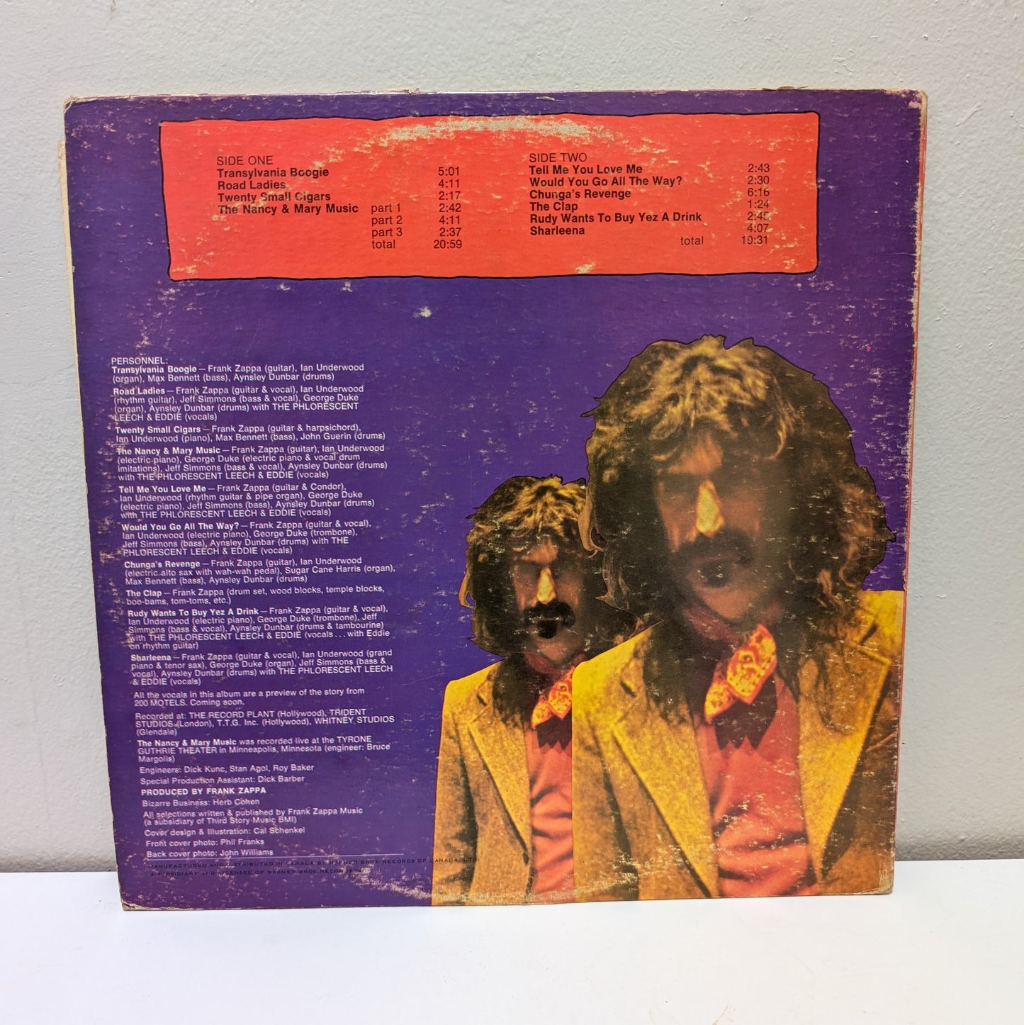 Frank Zappa Chunga's Revenge LP