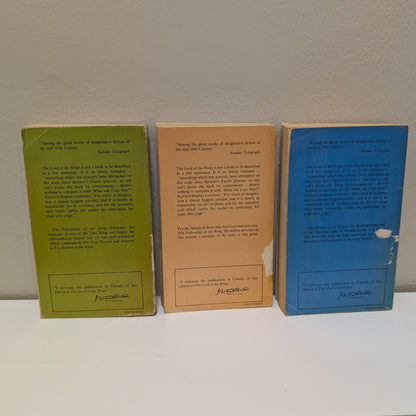 The Lord Of The Rings, Authorized Canadian Edition (5th printing 1974)