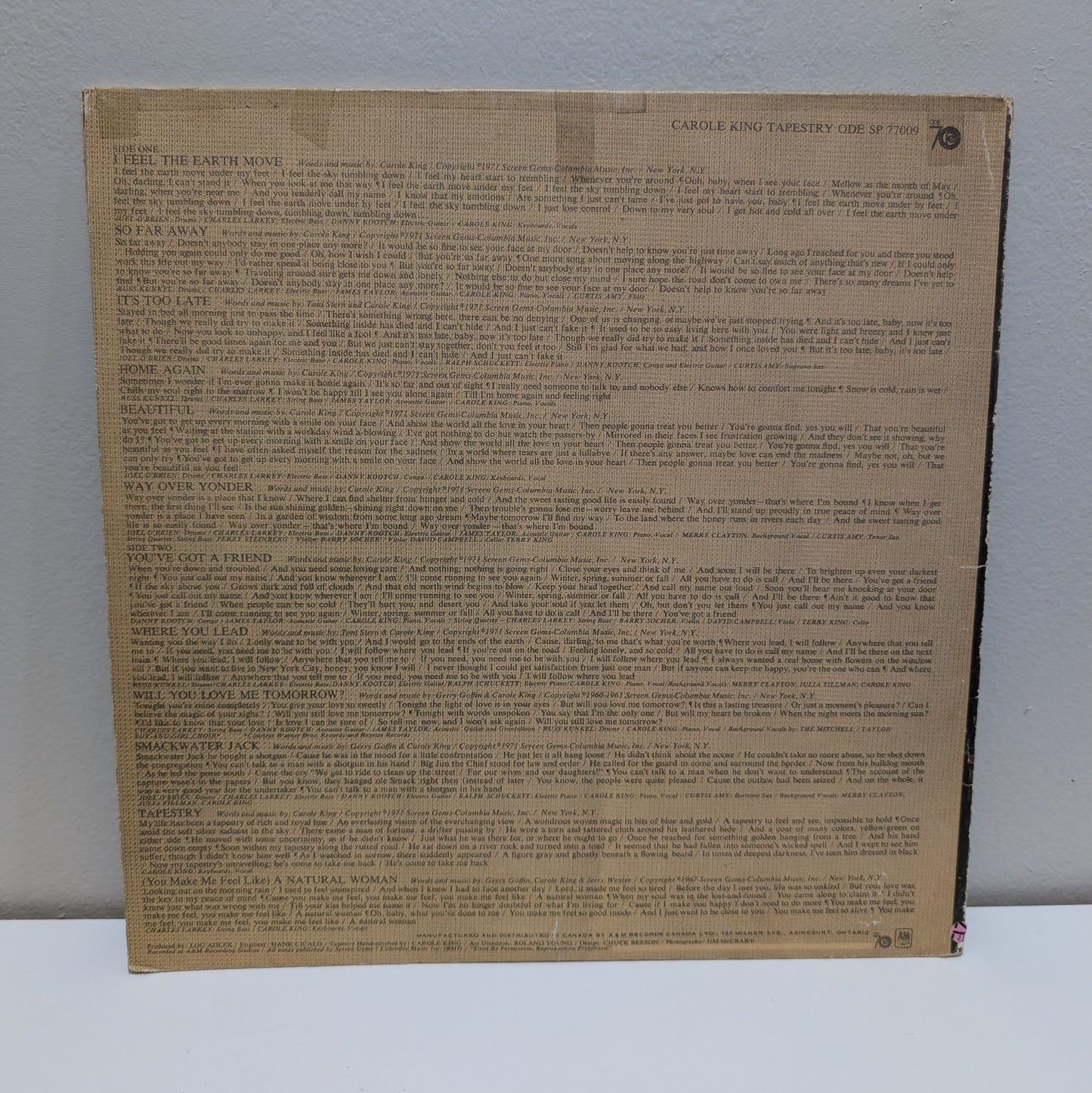 Carole King - Tapestry LP