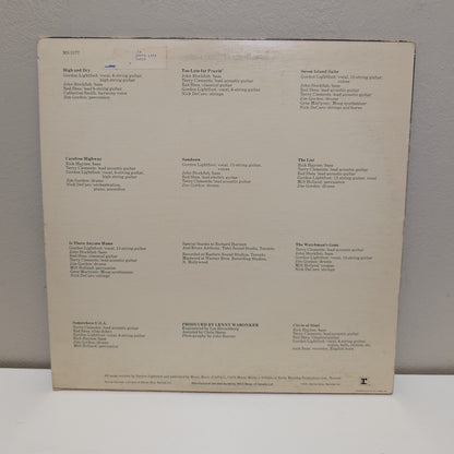 Gordon Lightfoot Sundown LP