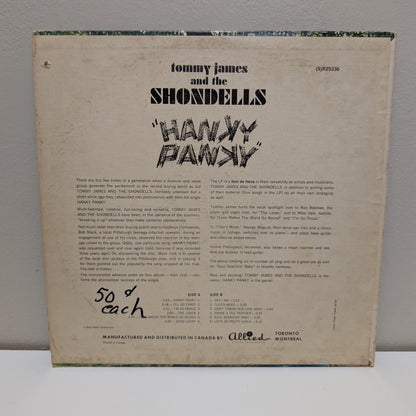 Tommy James & The Shondells Hanky Panky LP