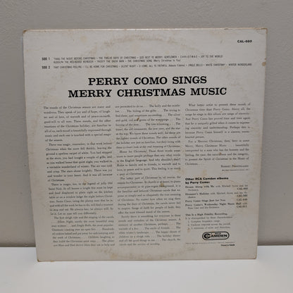 Perry Como Sings Merry Christmas Music LP