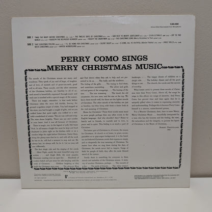 Perry Como Sings Merry Christmas Music (1978) LP