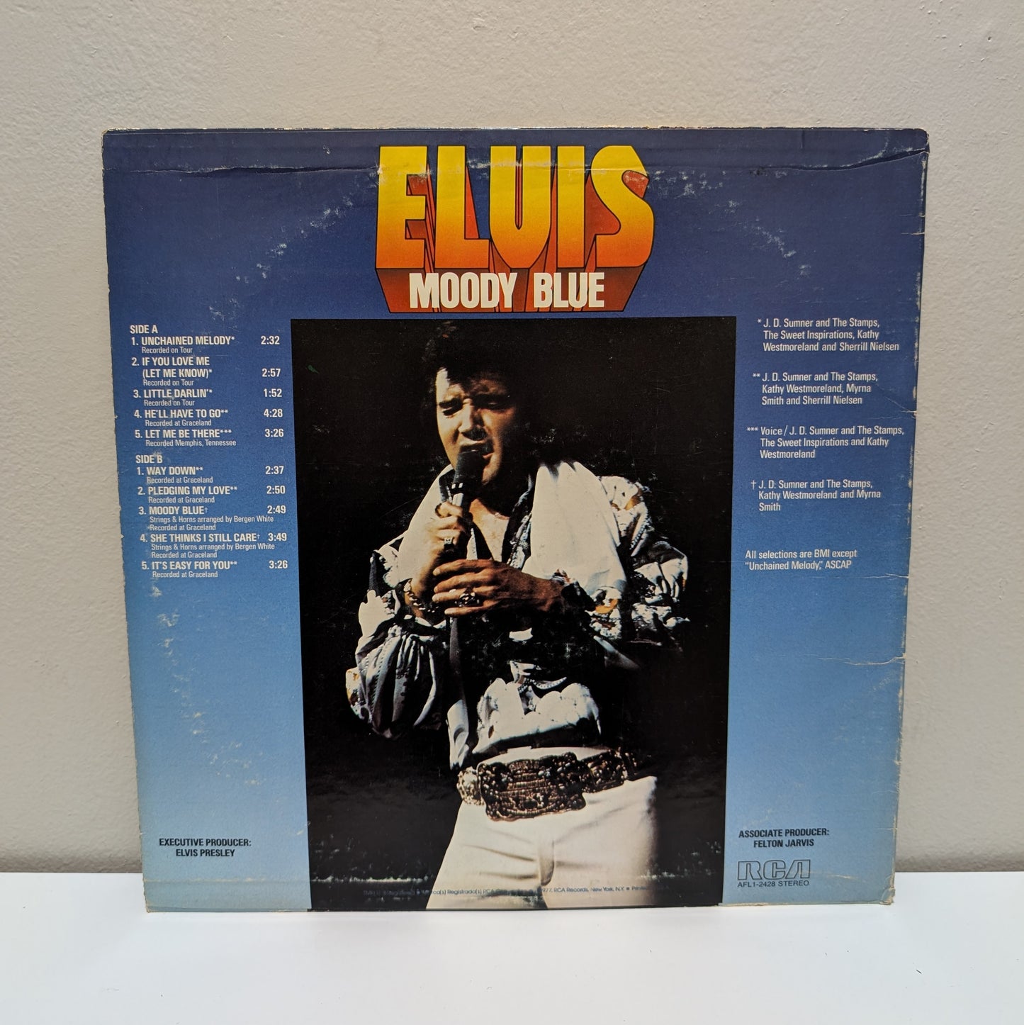 Elvis Presley Moody Blue LP