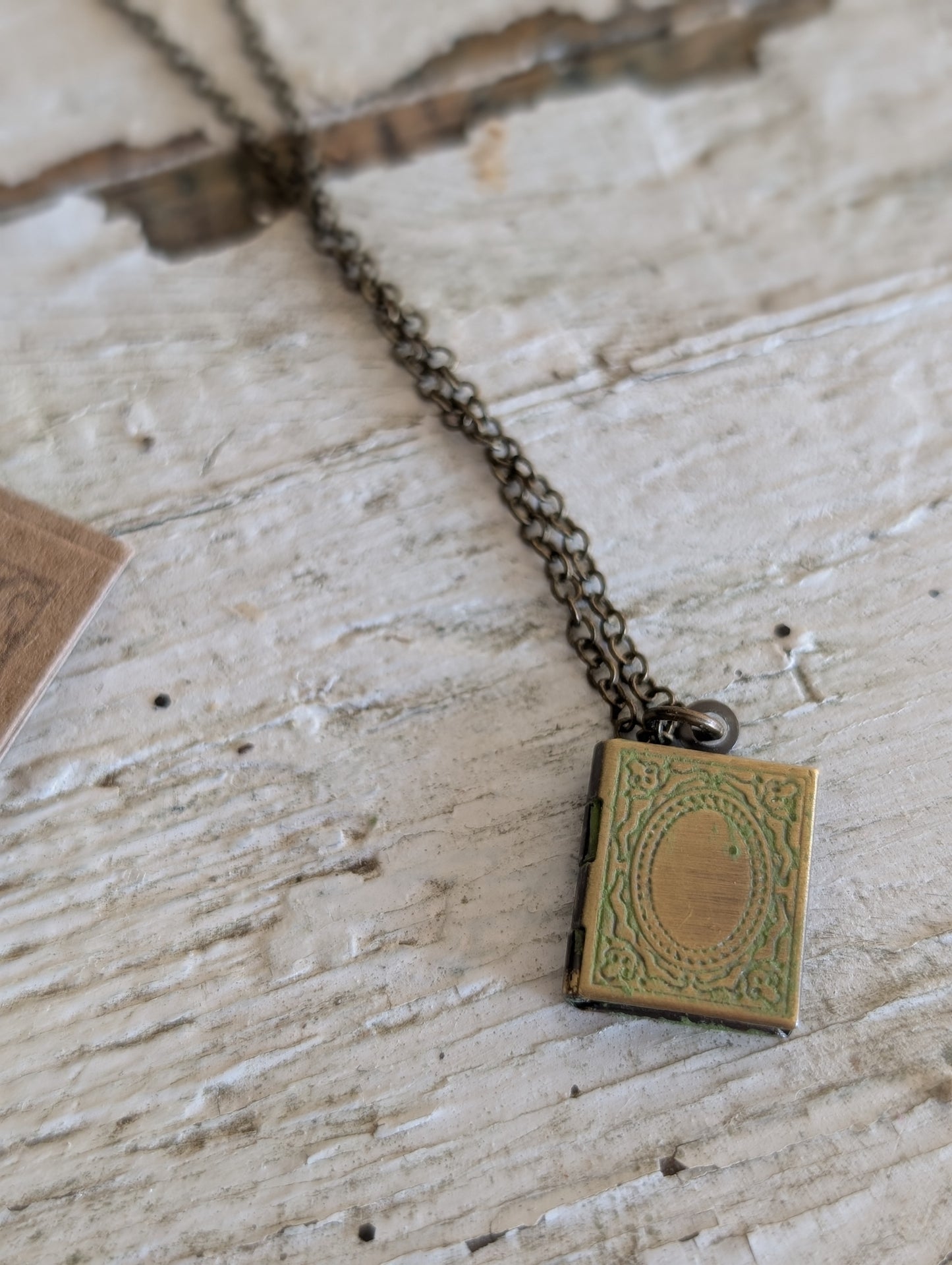 Small Book Necklace