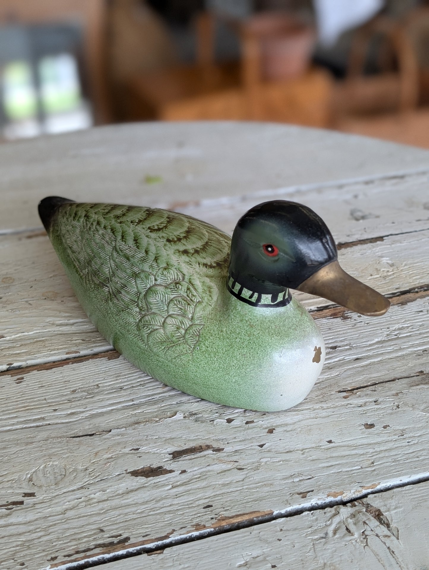 Metal Painted Duck
