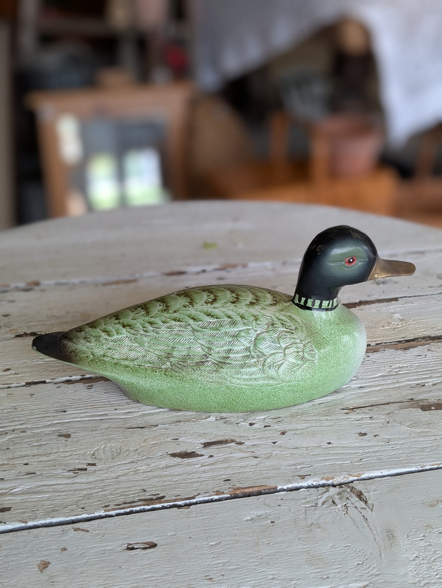 Metal Painted Duck