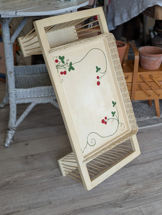 Wooden Strawberry TV tray