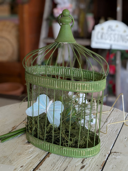 Green Bird Cage