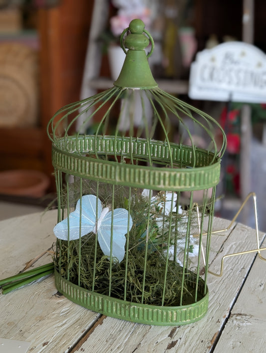 Green Bird Cage