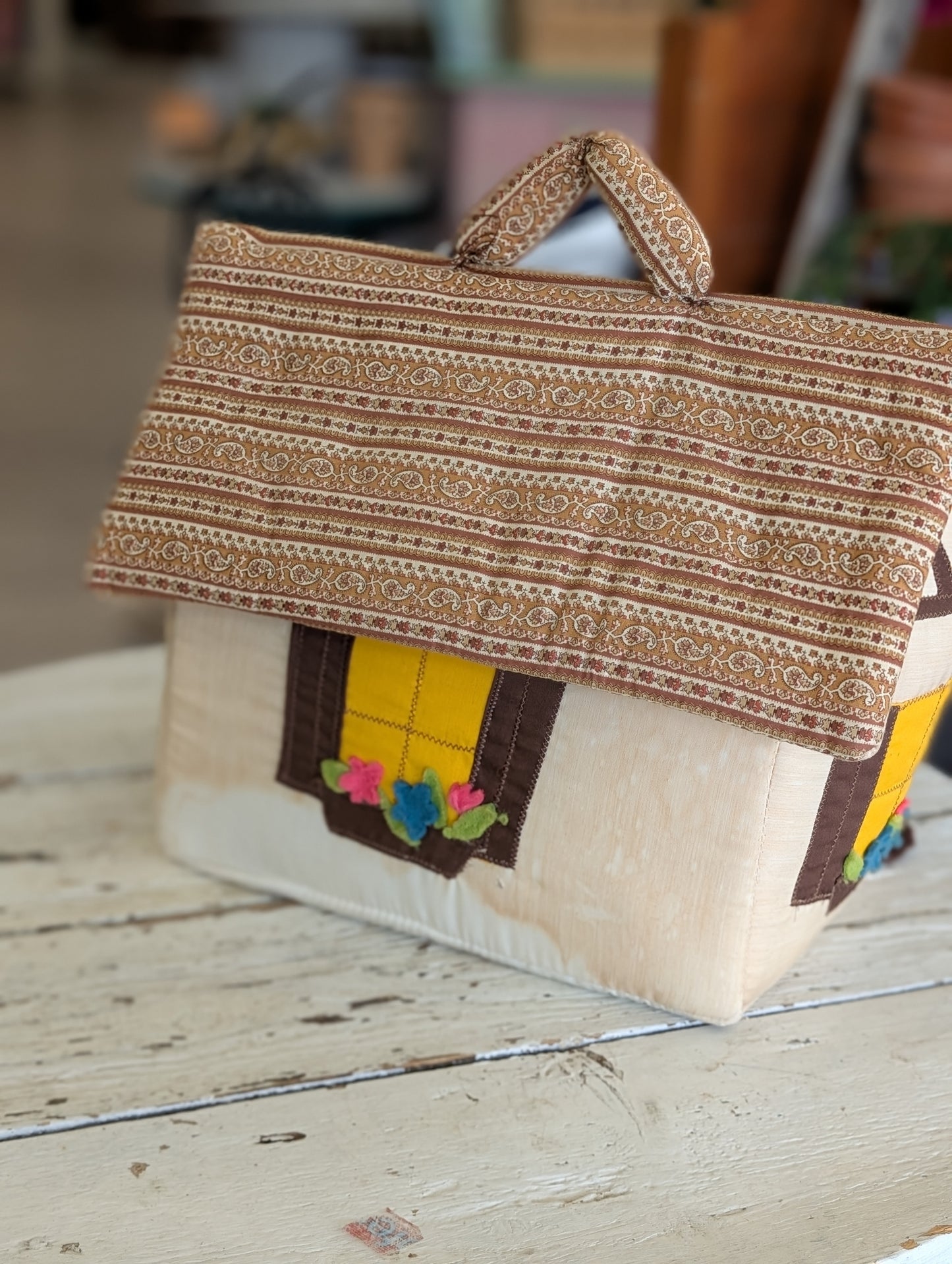 Handmade clothe house with 3 families