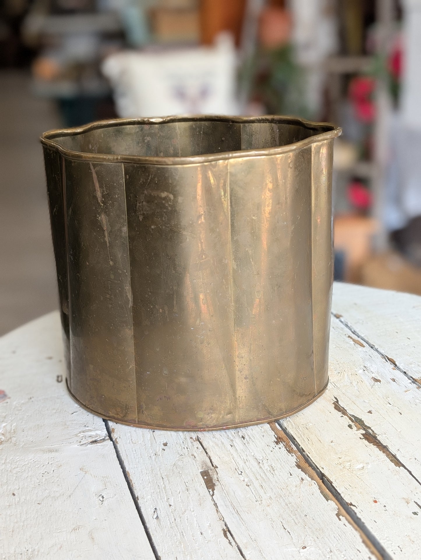 brass waste basket
