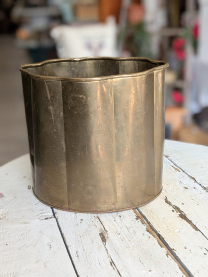 brass waste basket