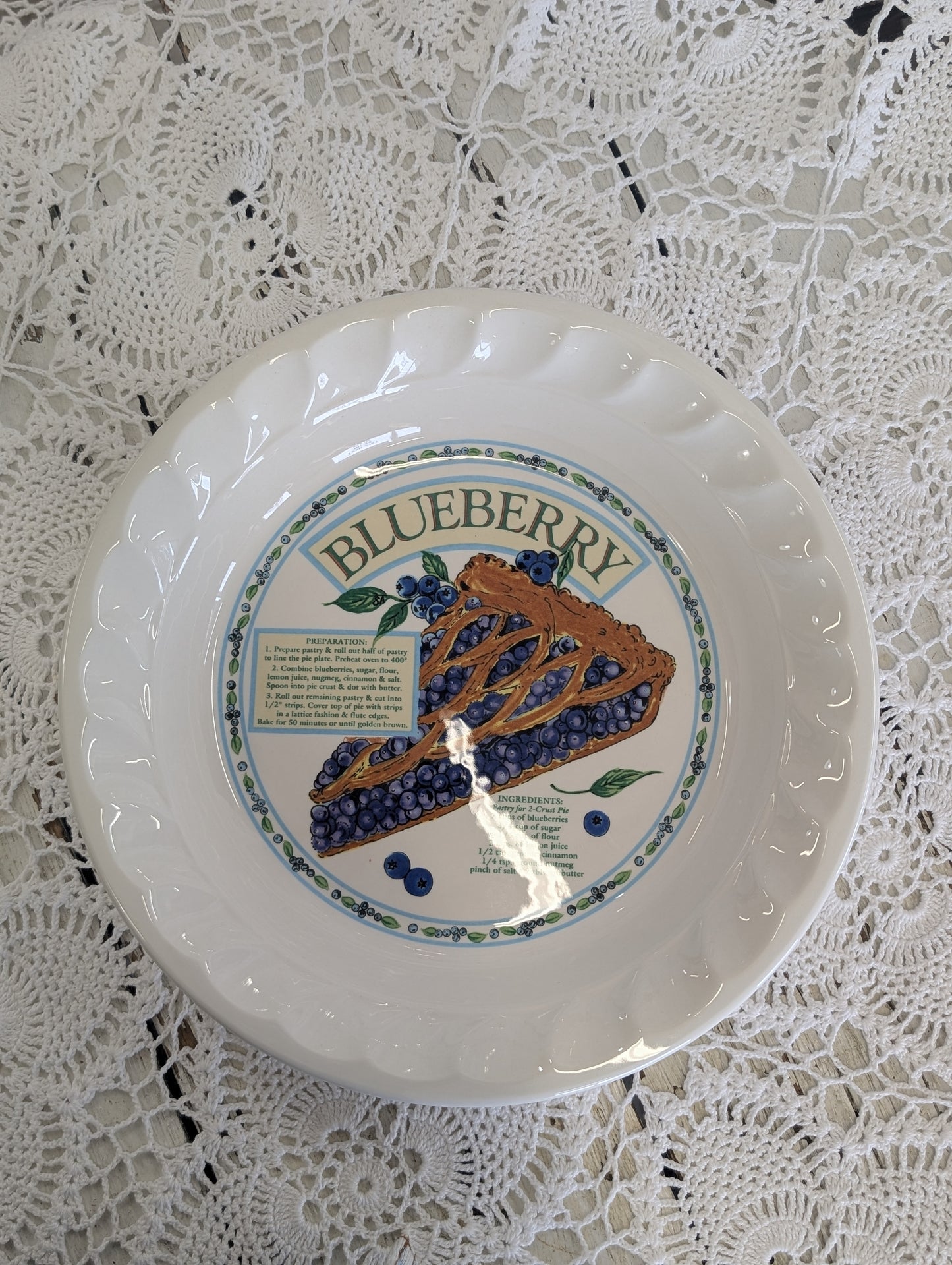 Blueberry Pie Plate