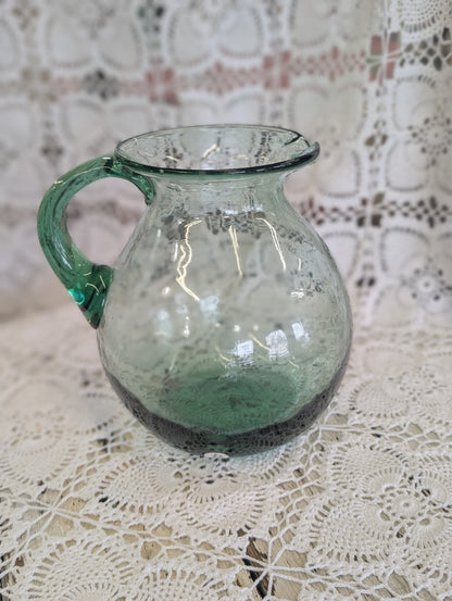 Green Glass pitcher