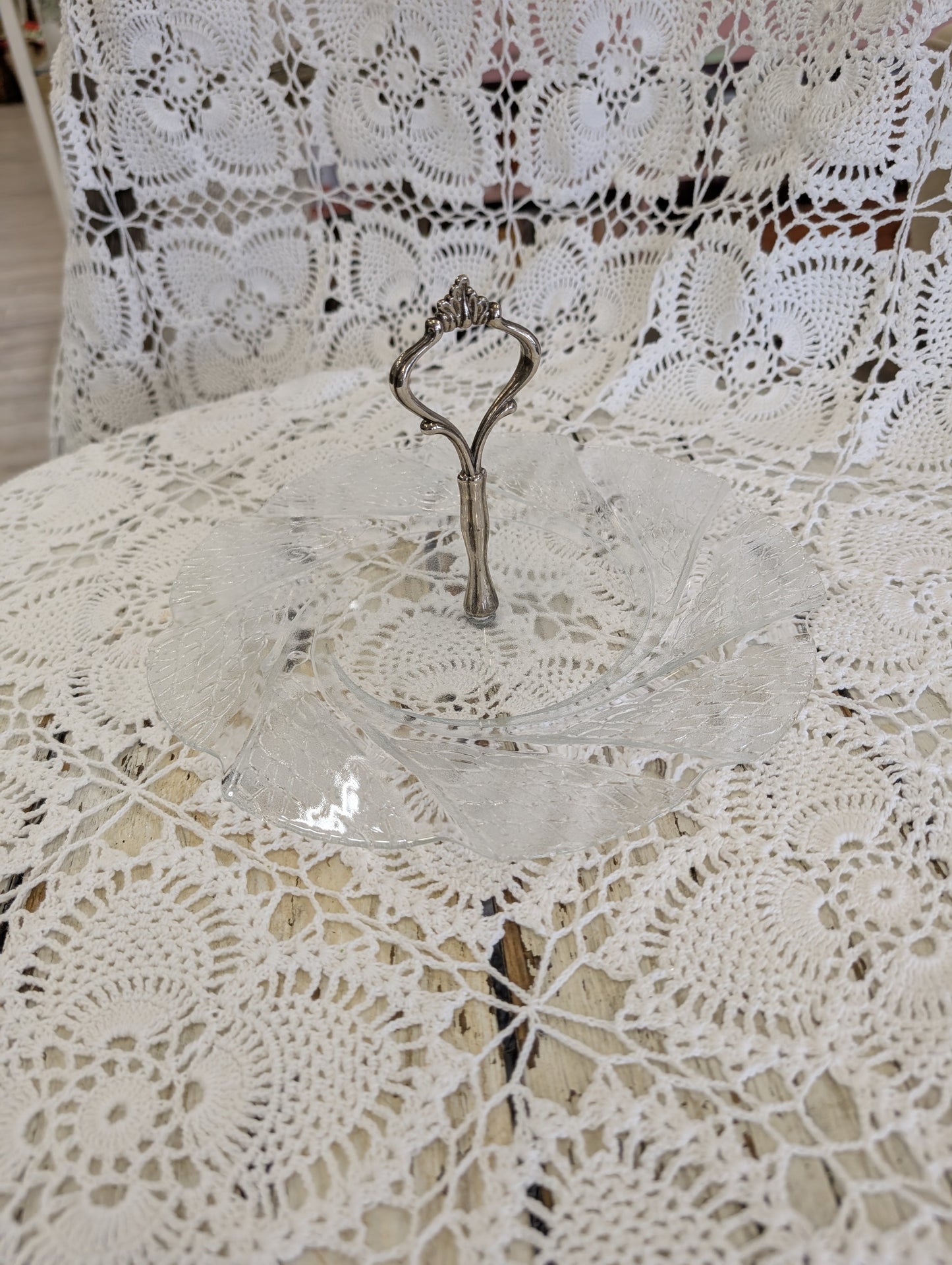 glass serving tray