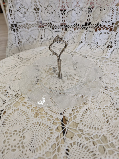 glass serving tray
