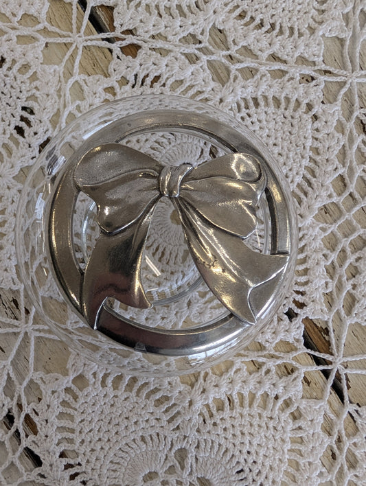 Bow Pewter Potpourri Bowl