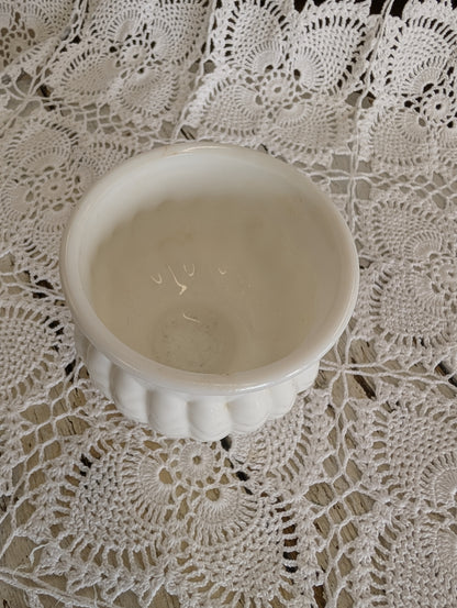Milk Glass Pot