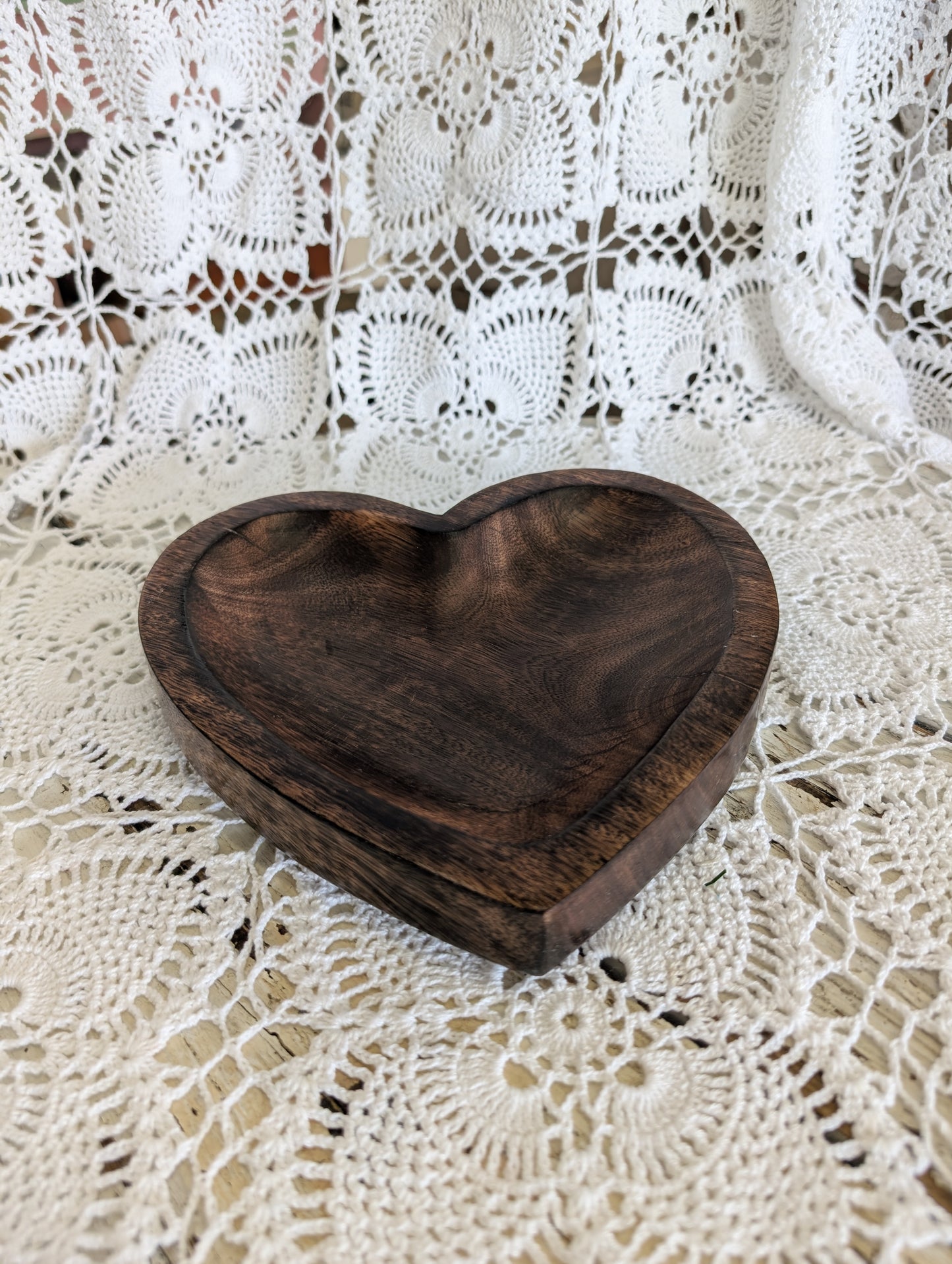 Wooden Heart Dish