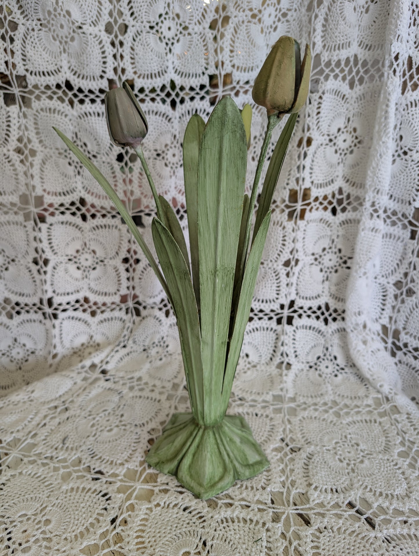 Metal Tulip Decor