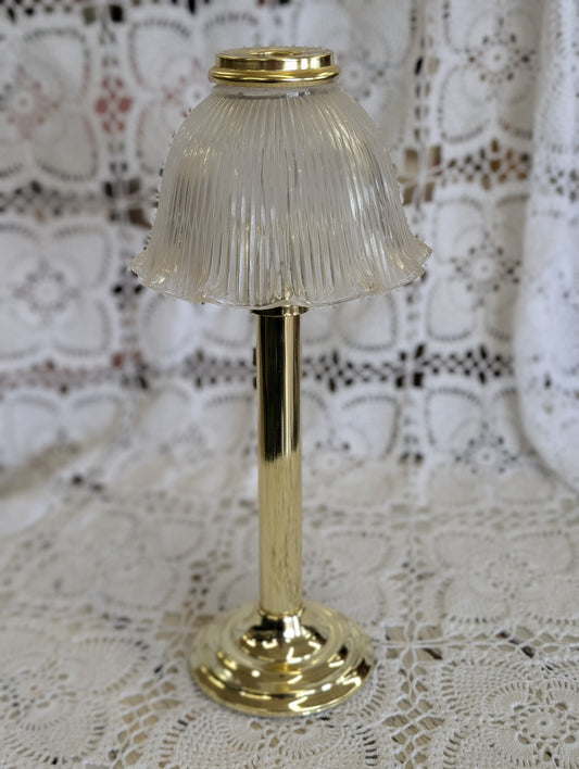 brass candle lamp