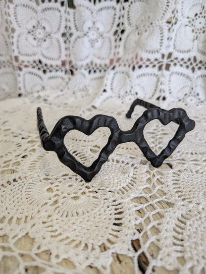 Metal Heart Glasses