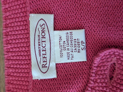 pink cardigan