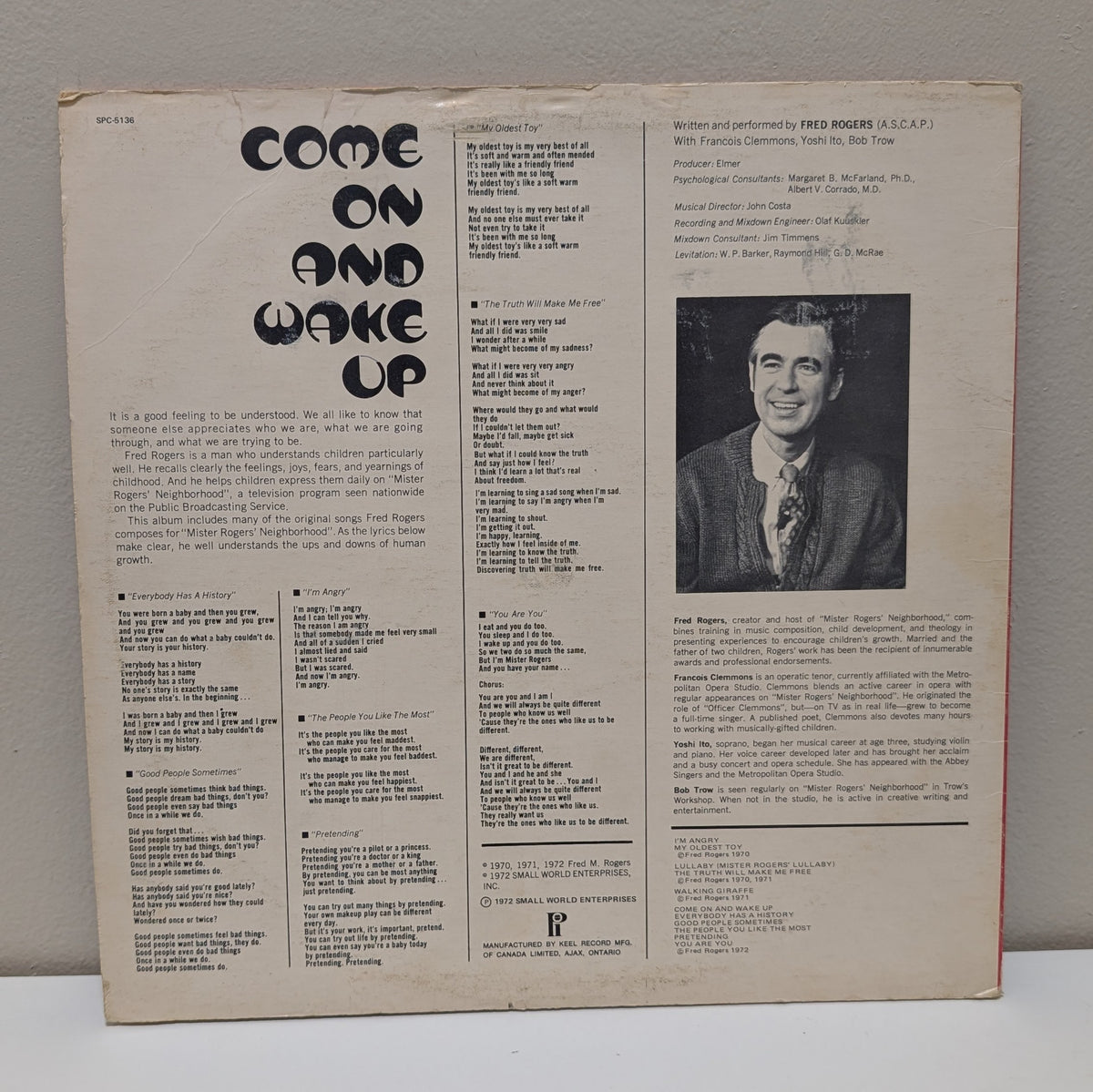 Mister Rogers Come On and Wake Up! LP