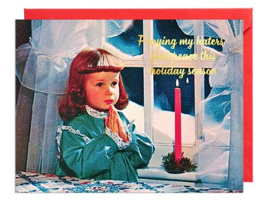 Praying For My Haters Christmas Card
