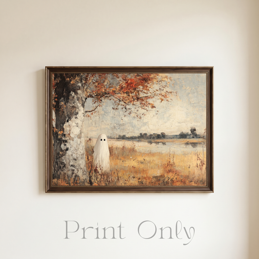 Ghost in Autumn field print